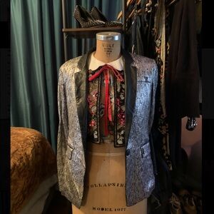 Retro Silver & Black Jacket